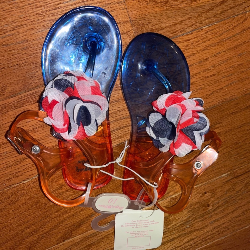 STEPPING STONES GIRLS JELLY FLIP FLOPS - Picture 3 of 3